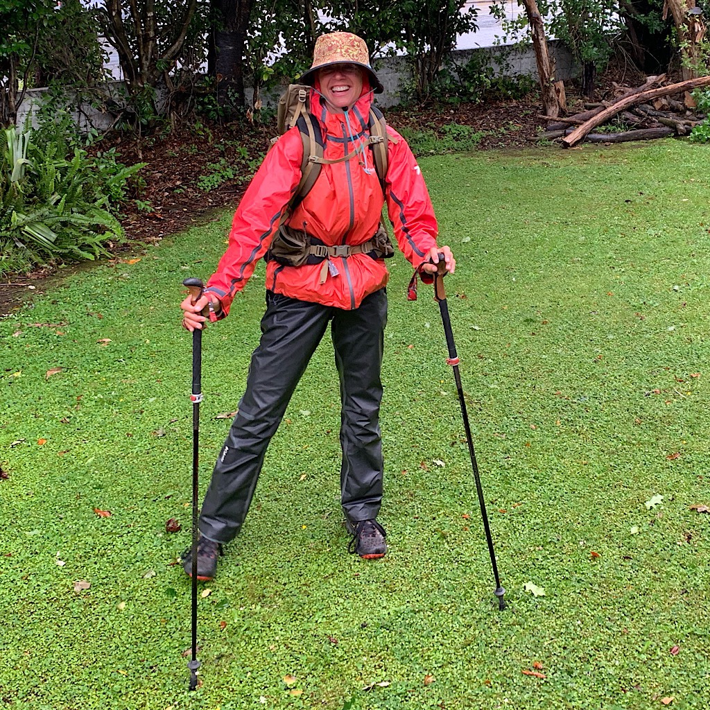 Setting off for a short slackpack on Christmas day already soaking wet.